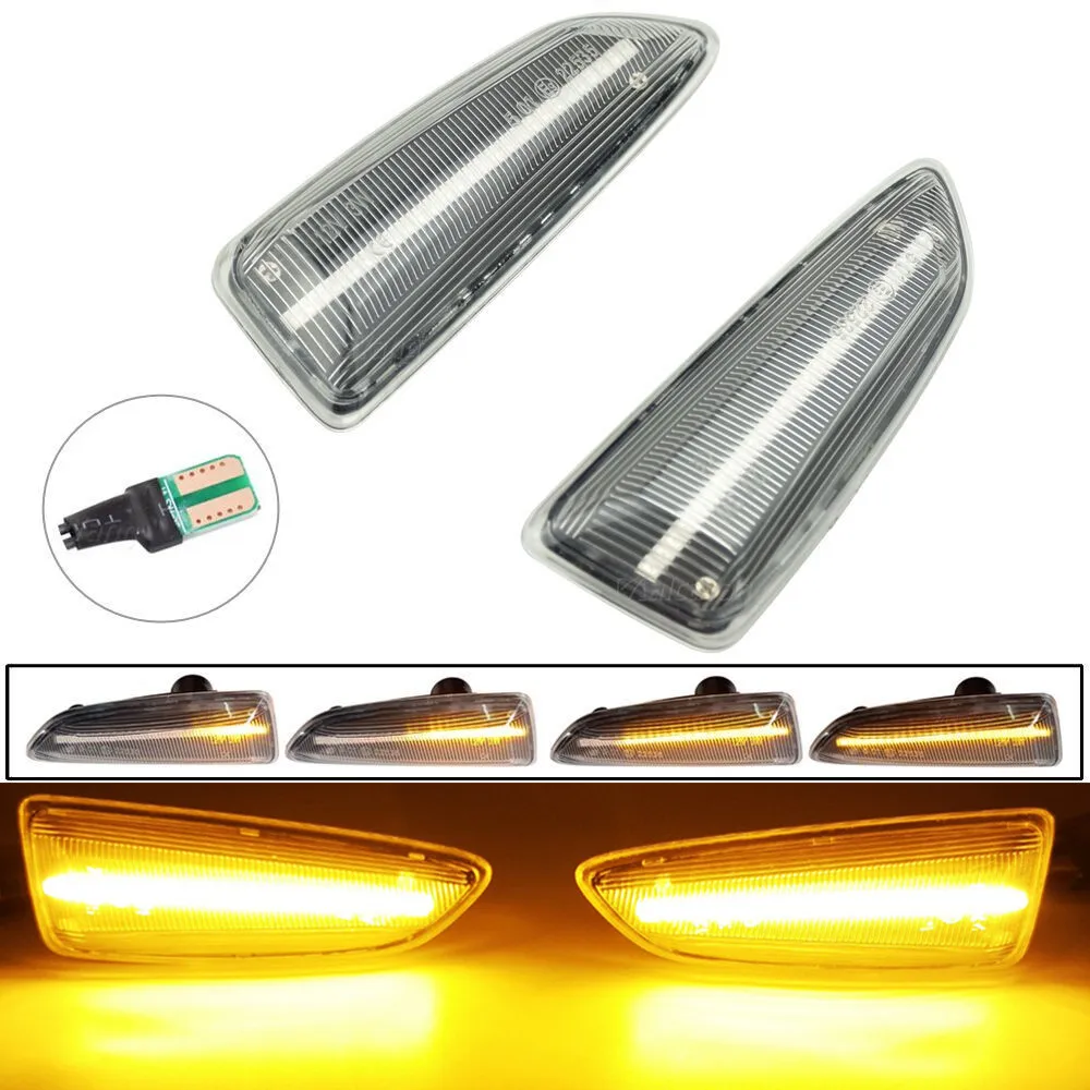 

2Pcs LED Dynamic Side Marker Turn Signal Light For Buick Regal Opel Zafira Tourer C Astra J K Grandland X Crossland X Insignia B