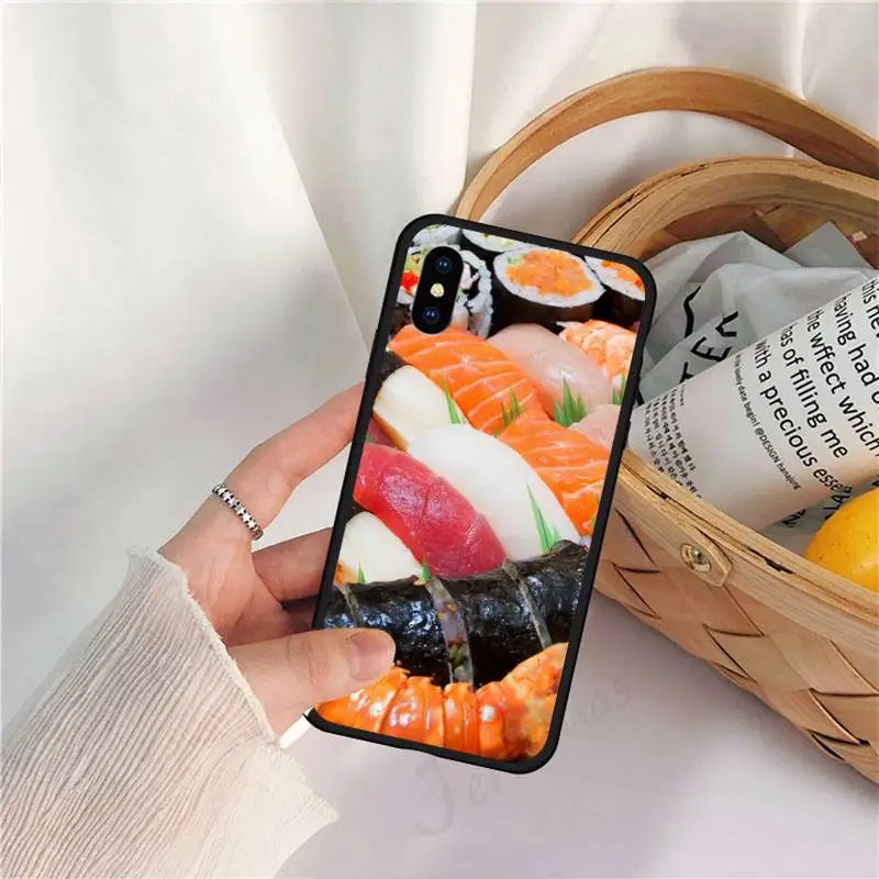 

Japanese food Cuisine sushi Phone Case for iPhone 11 12 pro XS MAX 8 7 6 6S Plus X 5S SE 2020 XR