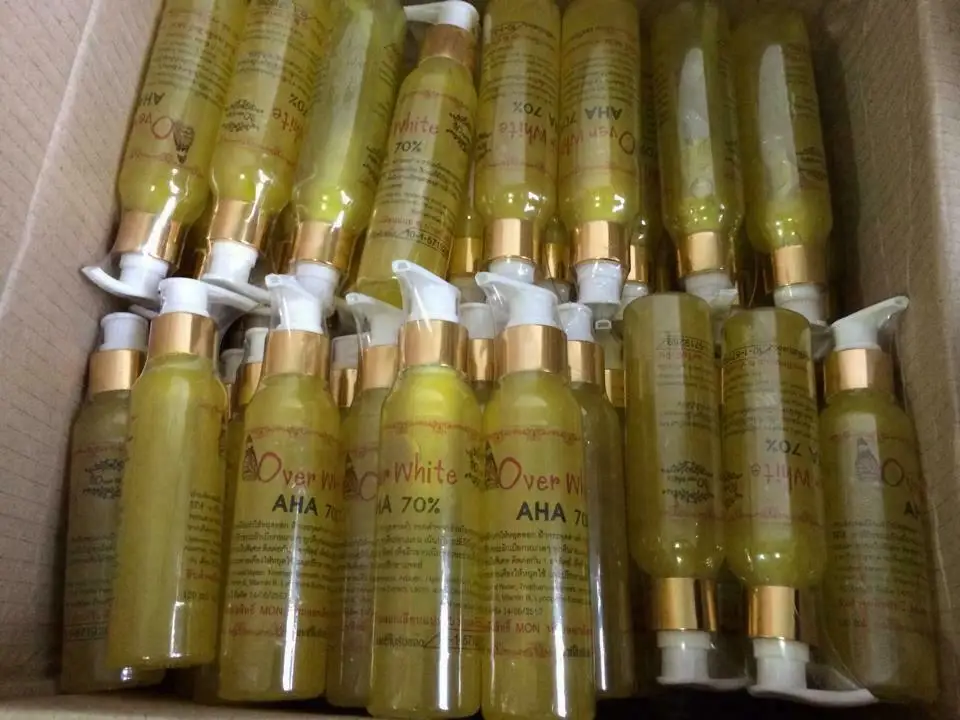 

Over White AHA Kojic Acid 70% Body Serum Remove Dark Skin Lightening Bleaching Body Skin