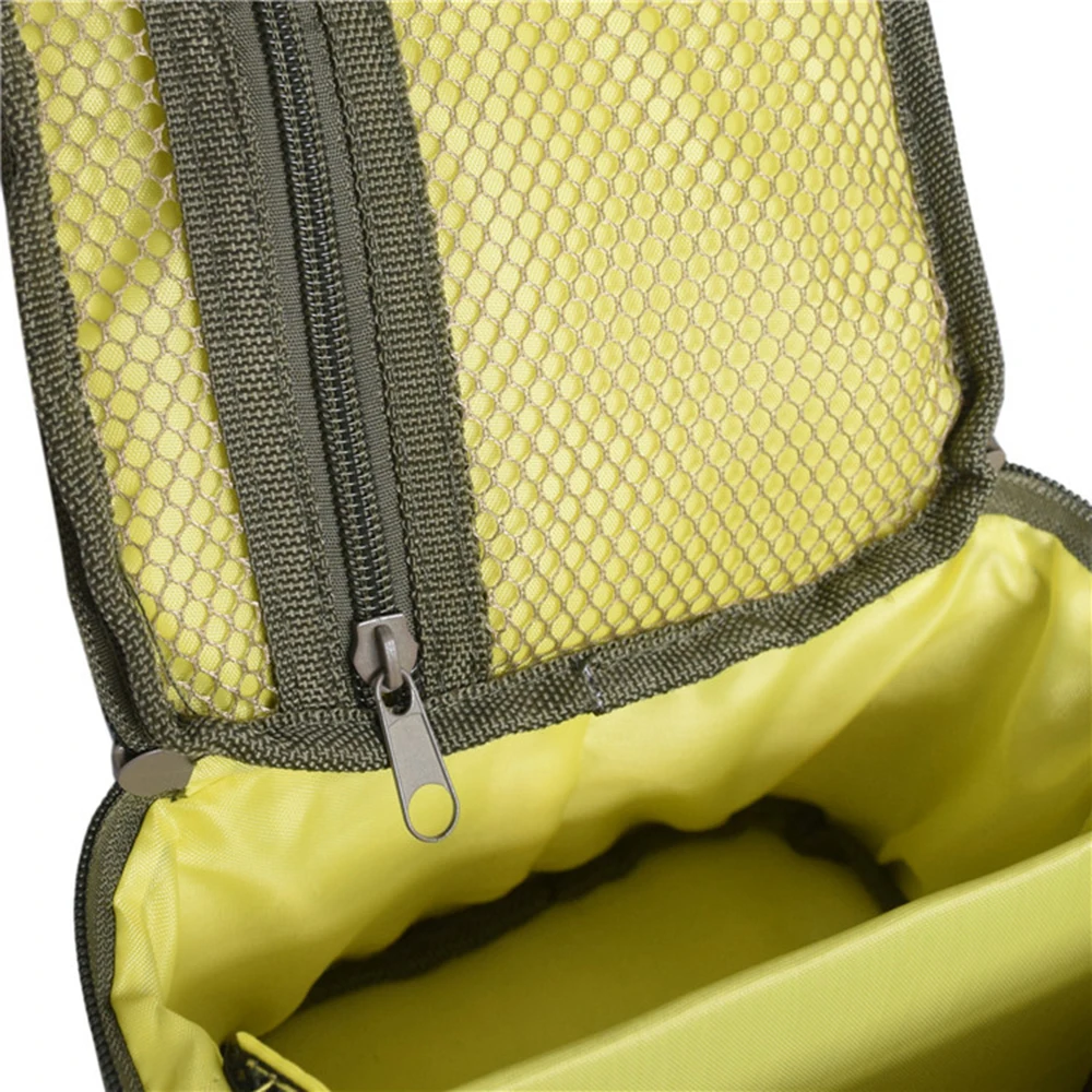 

Portable Multi-compartment Fishing Reel Bag Storage Fly Tackle Gear Lure Line Organizer Cover Case Oxford Waterproof Handbag