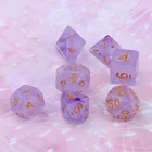 Жемчужная многогранная 4-сторонняя игра в кости D4 D6 D8 D20 D  D TRPG ролевая игра