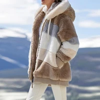 women winter women thick warm coat long sleeve fluffy hairy fake fur jackets outwear female plus size zipper overcoat