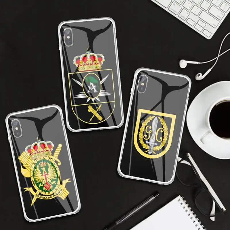 

Emblem Of The Spanish Civil Guard Phone Case Transparent Case For IPhone 6 6s 7 8 Plus X Xs Xr Xsmax 11 12 Pro Promax 12mini