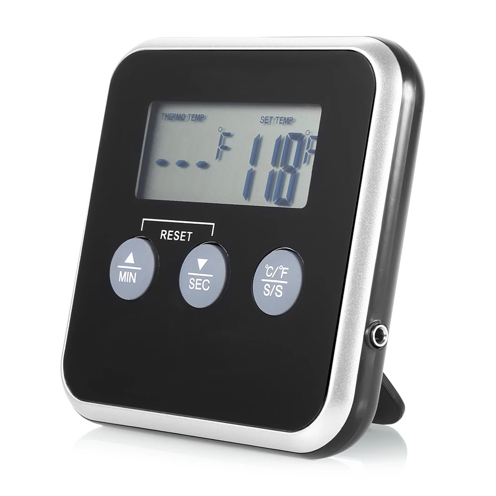 Цифровой кухонный термометр для мяса измеритель температуры с щупом из