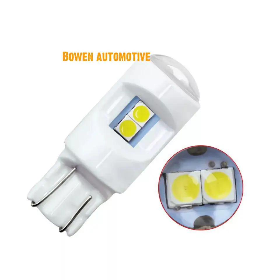 

LD 2X Automobile led small bulb T10 3030 6smd w5w ceramic width indicator license plate lamp LED clearance