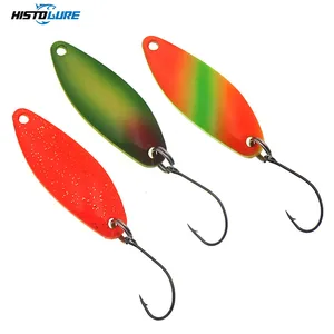 Рыболовные ложки HISTOLURE, 35 мм, 3,5 г, S-образные блестки, ложка для форели, искусственные Спиннеры, металлические приманки