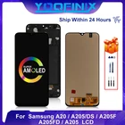 6,4 ''Super AMOLED для Samsung Galaxy A20 LCD A205 A205F дисплей SM-A205FDS сенсорный экран для Samsung SM-A205FNDS ЖК-дисплей
