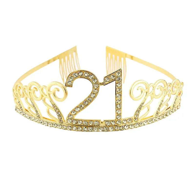 Тиара с короной для вечеринки в честь Дня Рождения повязка на голову атласный