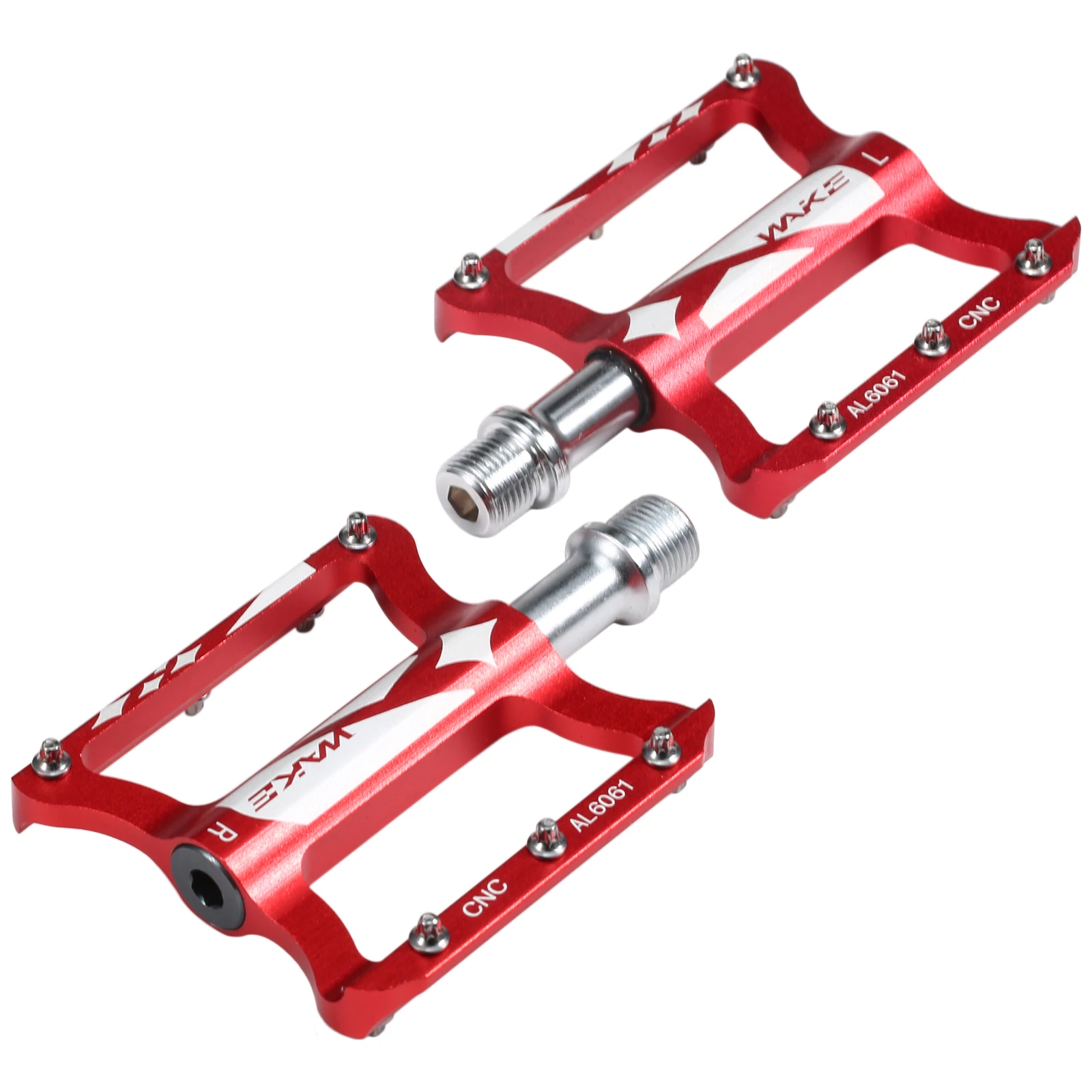 

1 Pair Bike Pedals Aluminium Alloy Flat Bicycle Platform Pedals Mountain Bike Pedals Cycling Pedals