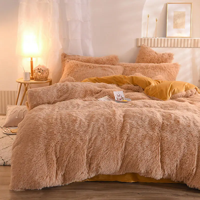 Комплект постельного белья для детей 4 шт. зимнее очень теплое постельное белье