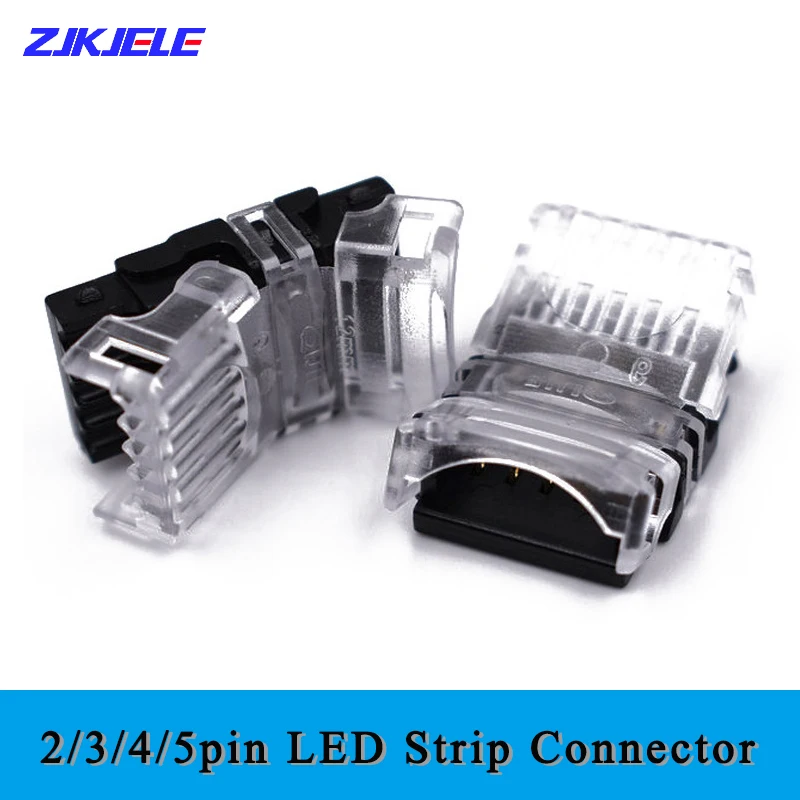

20/50/100 Pcs LED Connector 2/3/4/5/6 Pin LED Strip Connector For RGB RGBW RGBWW 2835 3528 5050 LED Strip Wire Connection Splice