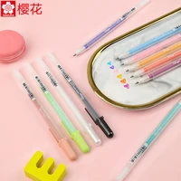 6 pcs sakura japanese cherry blossom jelly watercolor three dimensional concave convex pen office learning 12 colors optional
