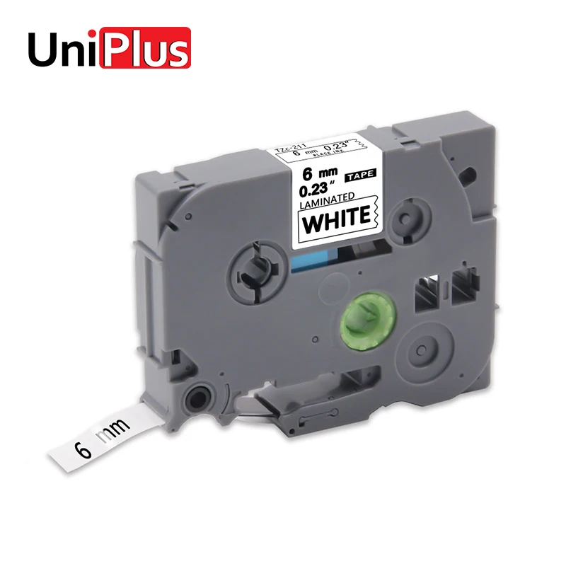 UniPlus TZe-211 TZ211 TZE211 производитель этикеток 6 мм совместимый для Brother p-touch PT-2730 PT-1890W