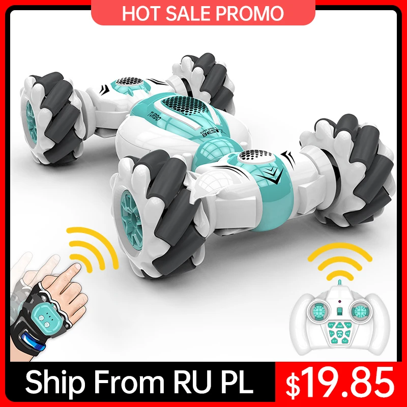 

RC Stunt Car 4WD 1/16 Gesture Induction Twisting Drift Off-Road Cars 360 Degree Flip Remote Control Driving Vehicle Toy VS D876