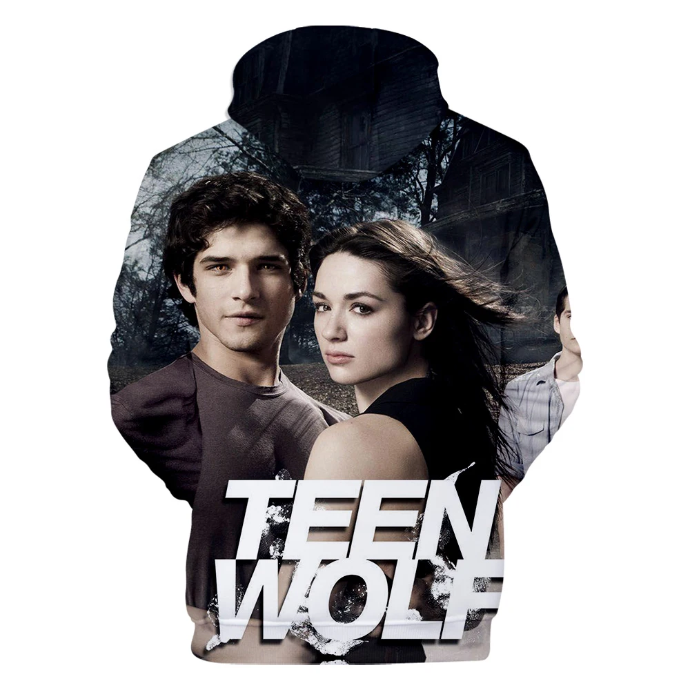 США ТВ серии Teen Wolf 3D толстовки мужчины/женщины новое поступление белый Уличная пара пальто Высококачественная Толстовка Толстовки
