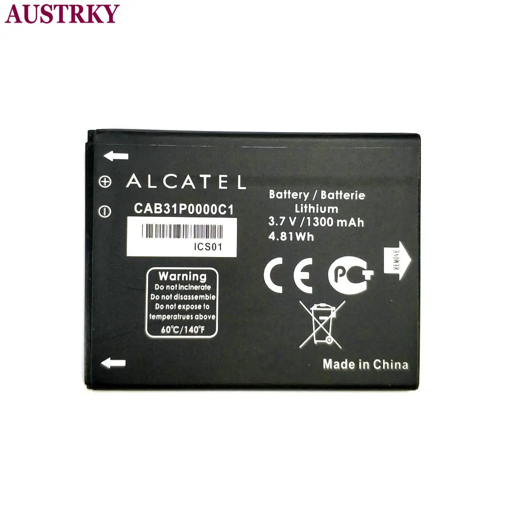 Аккумулятор CAB31P0000C1/CAB31P0000C2 1300 мАч для Alcatel One Touch 918 4012 4012A 4012X в наличии | Мобильные