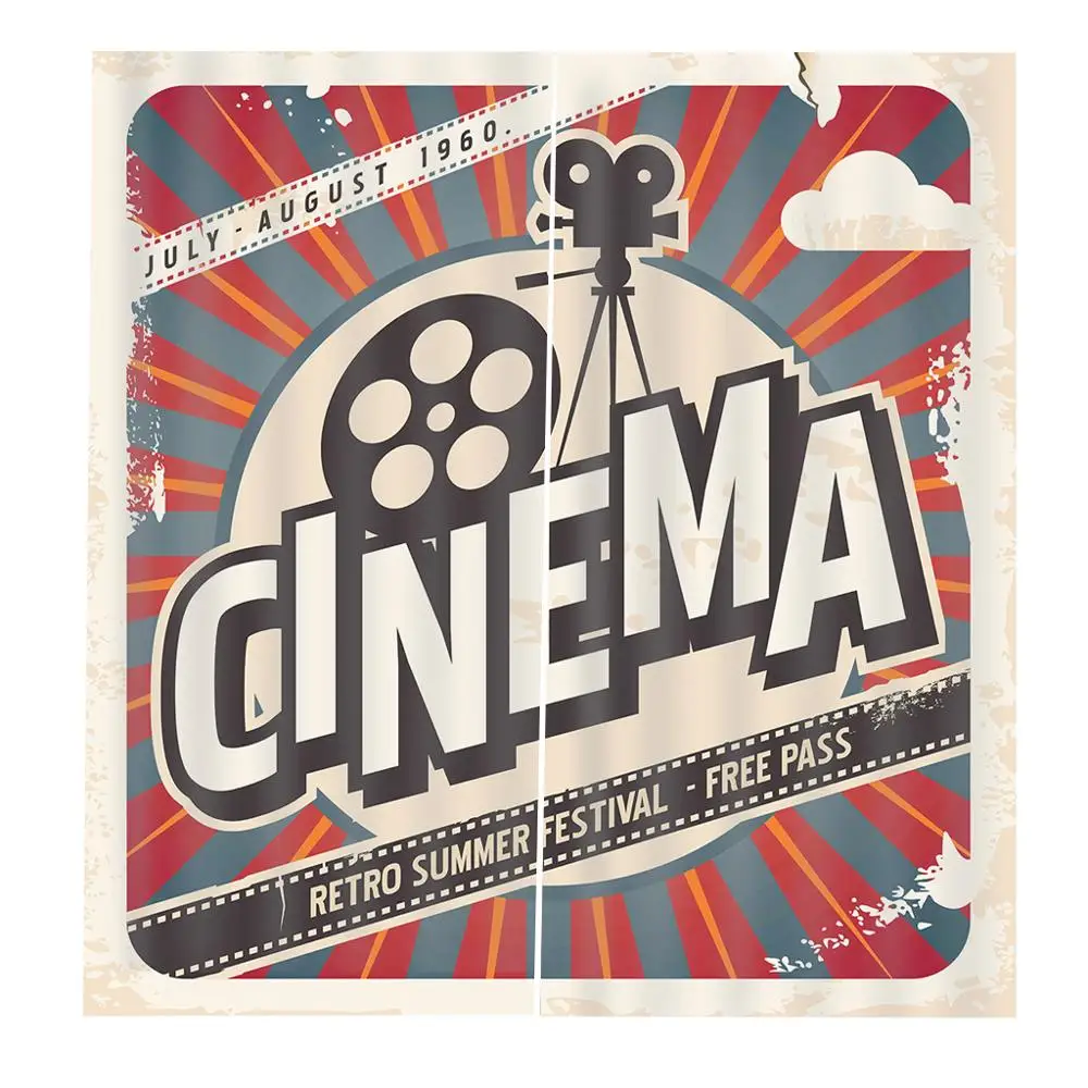 Занавески для кинотеатра старые модные развлекательные предметы связанные с