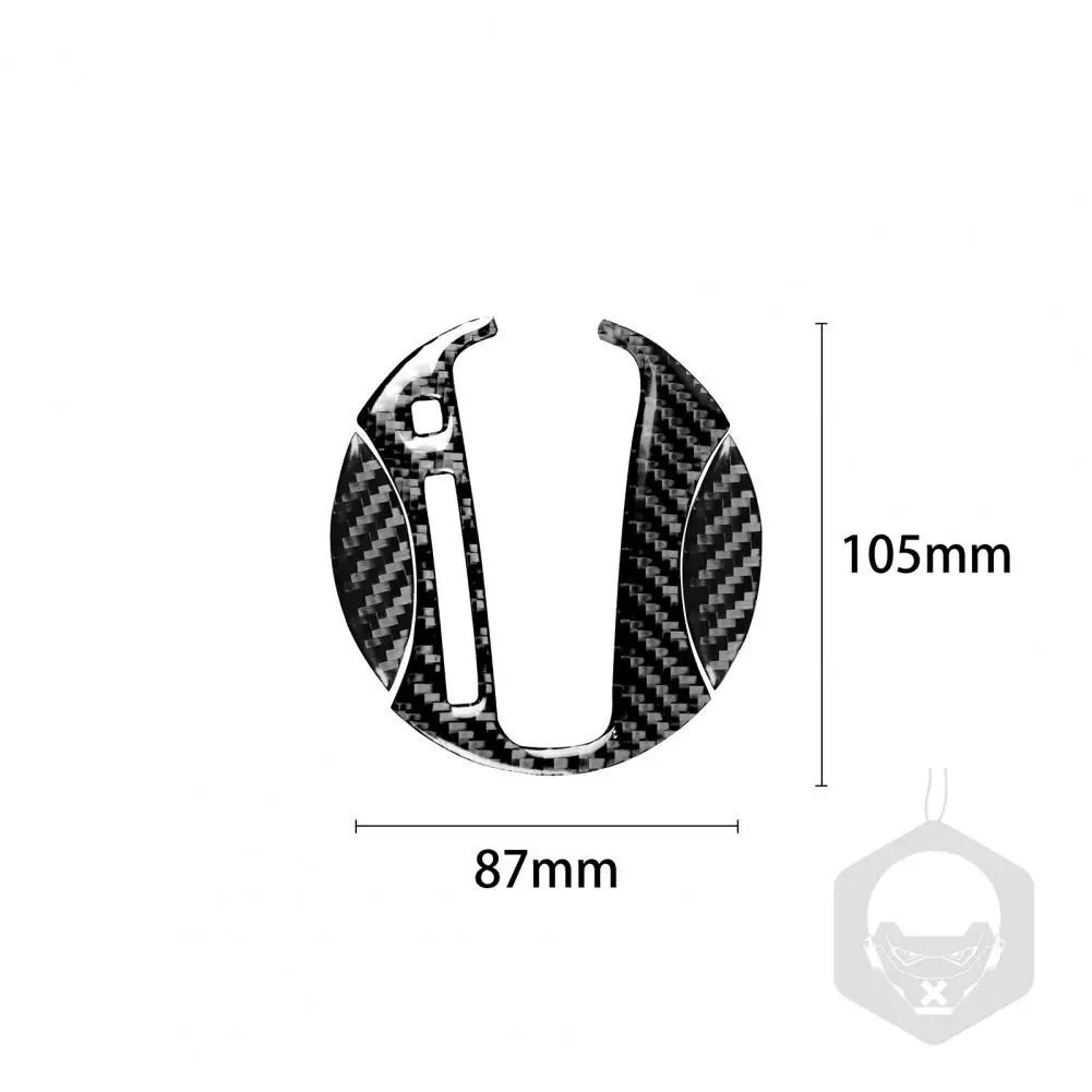 

3Pcs Automatic Gear Sticker Fine Workmanship Self-adhesive Carbon Fiber Black Automatic Gear Frame Trim for Honda Civic 8th Gene