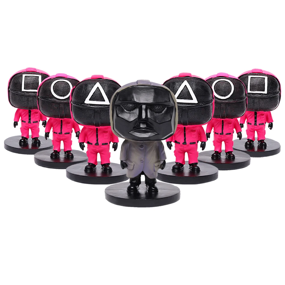 

Модели игрушек из игры «кальмар», аниме-фигурка, кукла, мужская игра кальмар, периферийная игра, Коллекционирование мероприятий, производны...