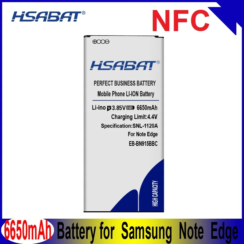 HSABAT 6650 мА/ч, EB-BN915BBC Батарея для samsung Galaxy Note Edge NFC N9150 N915K N915L N915S N915X N915 N915A N915D Батарея