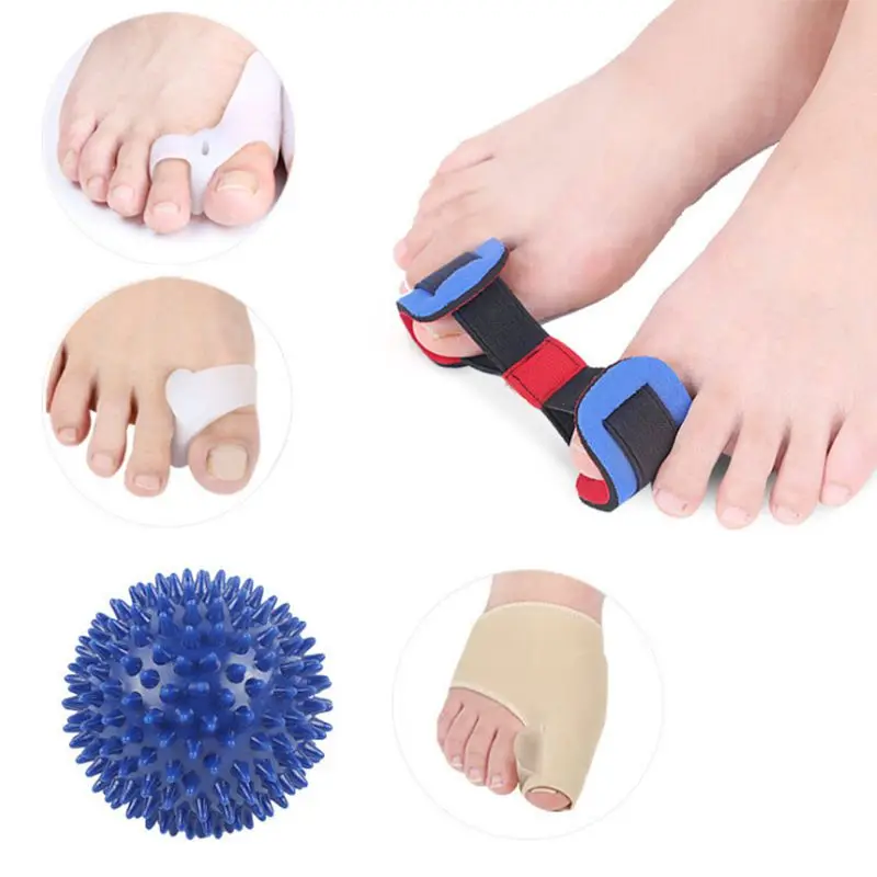 Комплект для корректирующие накладки Bunion Protector Toe Spreader Relief Socks Sleeve Stretcher Separator