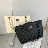 yaoku large capacity chain handbag slung bag woman bag small design single shoulder bag 2021 new moisture sense simple women pu
