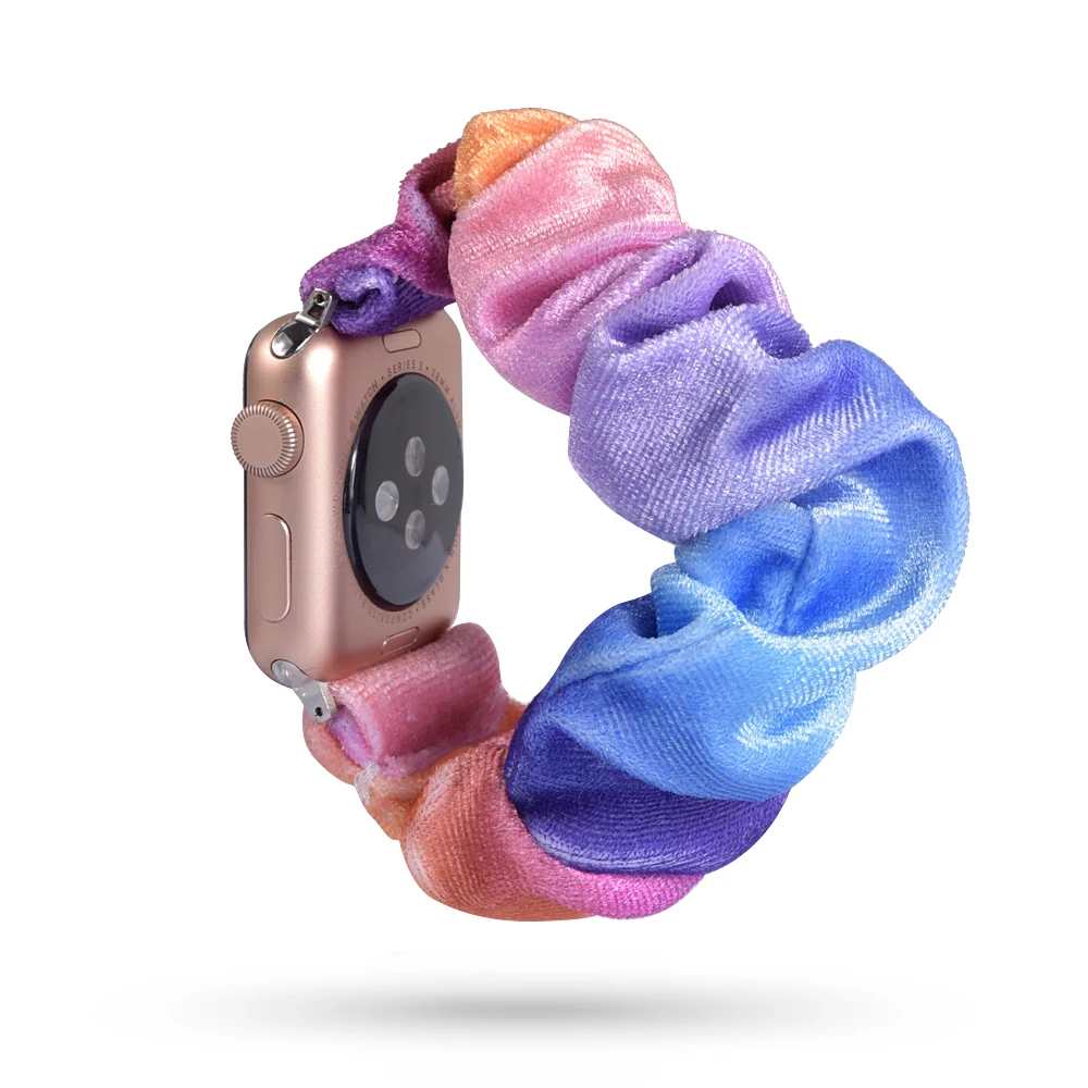Растягивающийся эластичный ремешок для часов Apple Watch 38 мм/40 мм 42 мм/44 мм Повседневный женский браслет для девочек для iwatch - Цвет ремешка: 54