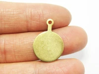 30pcs brass charms 22 5x16x1mm round earrings charm with bail brass findings r803