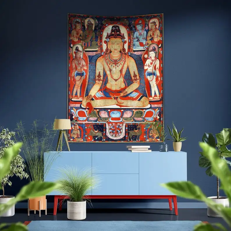 Будды настенный гобелен Гаутама буддизм в Индии Религия|Декоративные гобелены| |