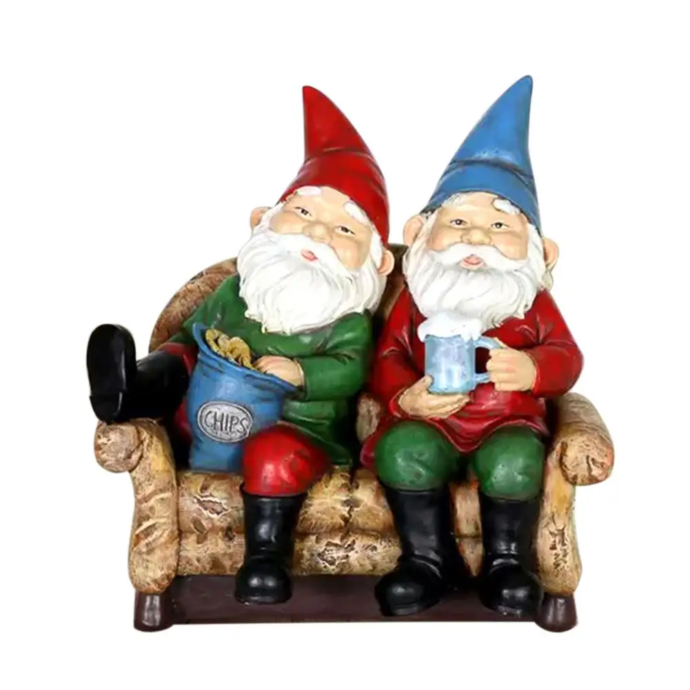 

Восхитительная статуя братьев гнома из смолы, художественные изделия, карликовая скульптура, украшение для дома, рабочего стола, украшение ...