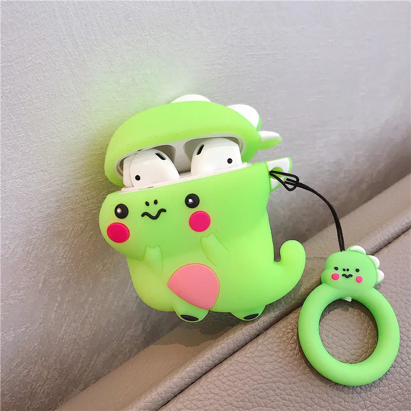 Роскошный силиконовый чехол для Airpods, защитный чехол для наушников, чехол для Apple airpods 2 1, аксессуары, зарядная коробка для Air pods - Цвет: 107I