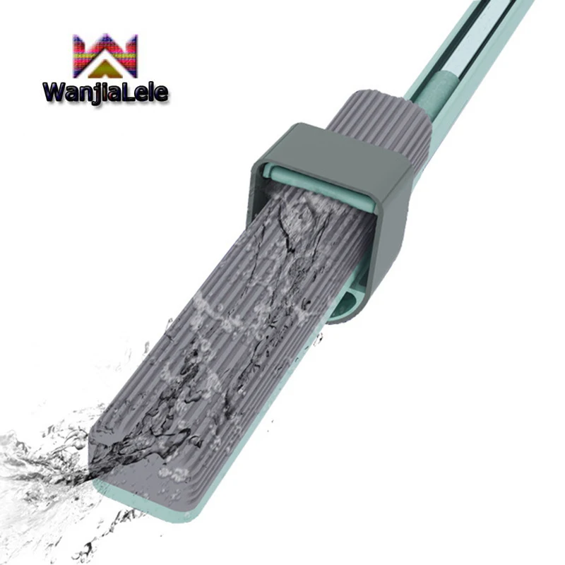 Вращающаяся головка Волшебная коллоидная хлопковая Швабра без рук моющая для