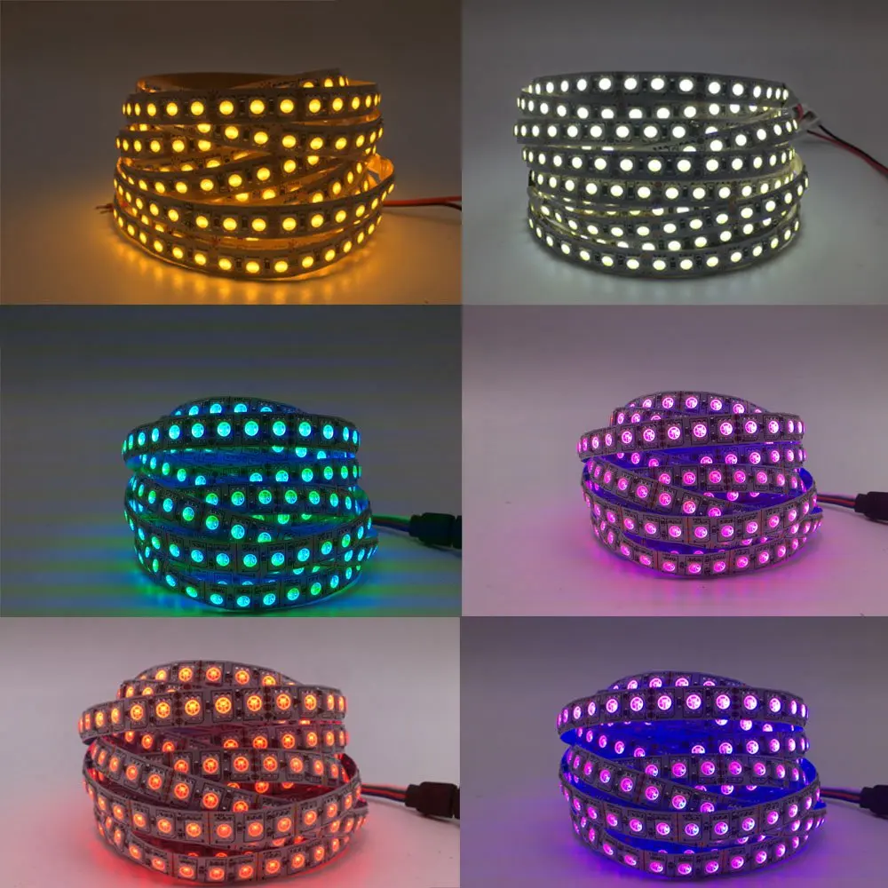 RGB лента на 1 м 5 120 светодиодный s/m SMD 5050 с теплым светом оранжевый синий