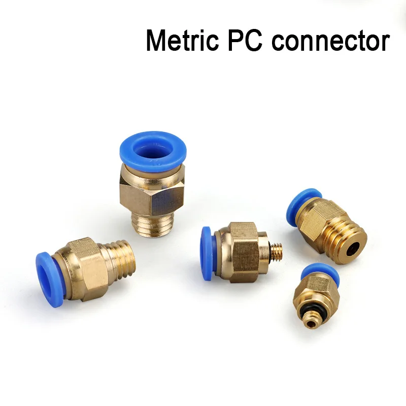 

Pneumatic Quick Plug Tracheal Quick Connector Metric Thread Straight Through PC4/6-M5 PC4/6-M6
