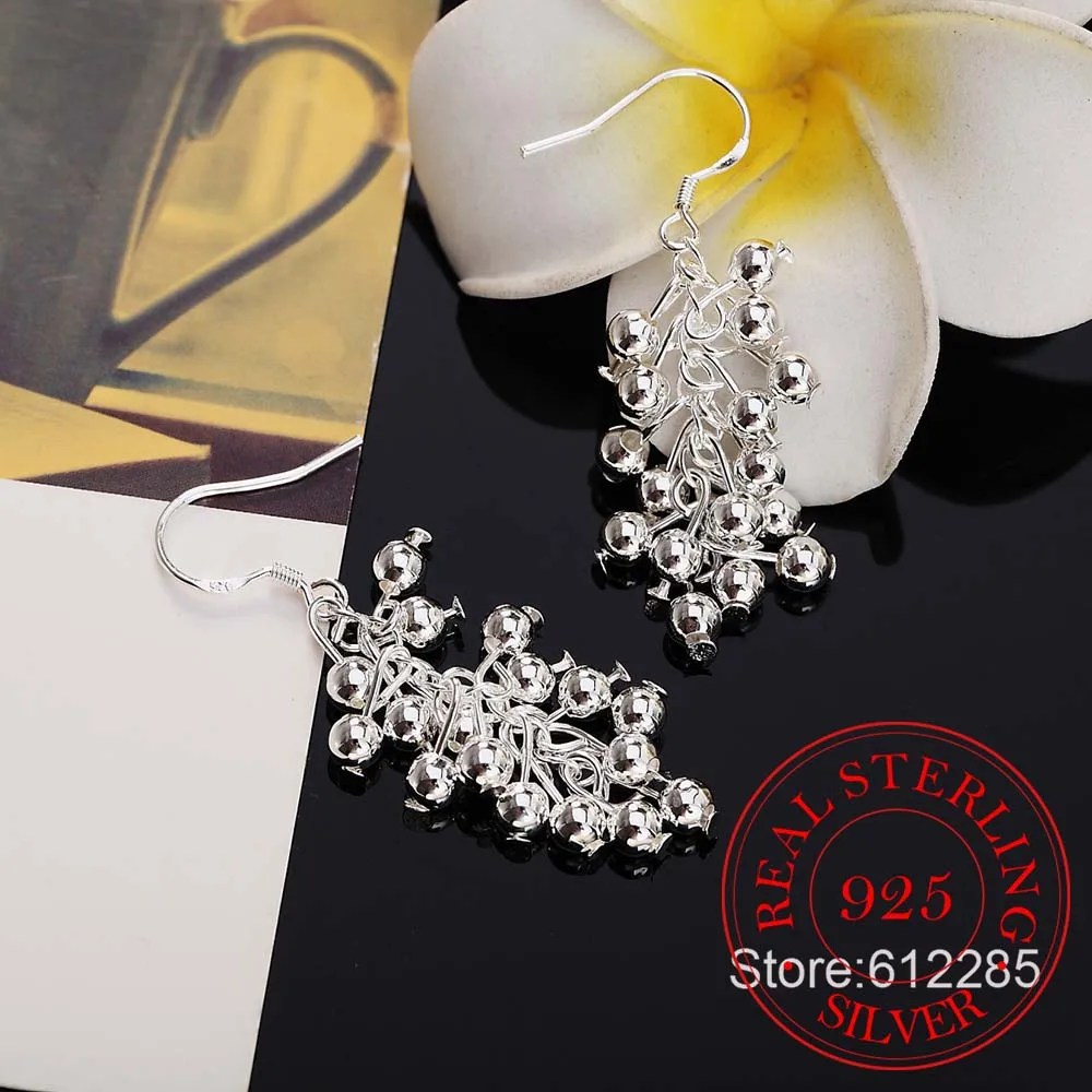 Оптовая продажа серьги из стерлингового серебра 925 пробы свадебные украшения