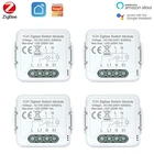 Умный выключатель ZigBee3.0 1Gang, дистанционное управление, голосовой выключатель, беспроводной релейный модуль, работает с Tuya Smart Life, Alexa, Google