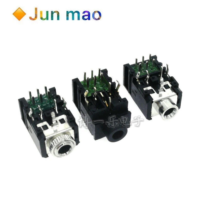 

10Pcs PJ306B PJ-306B 3.5mm Female Audio Connector 11 Pin DIP Stereo Headphone Jack