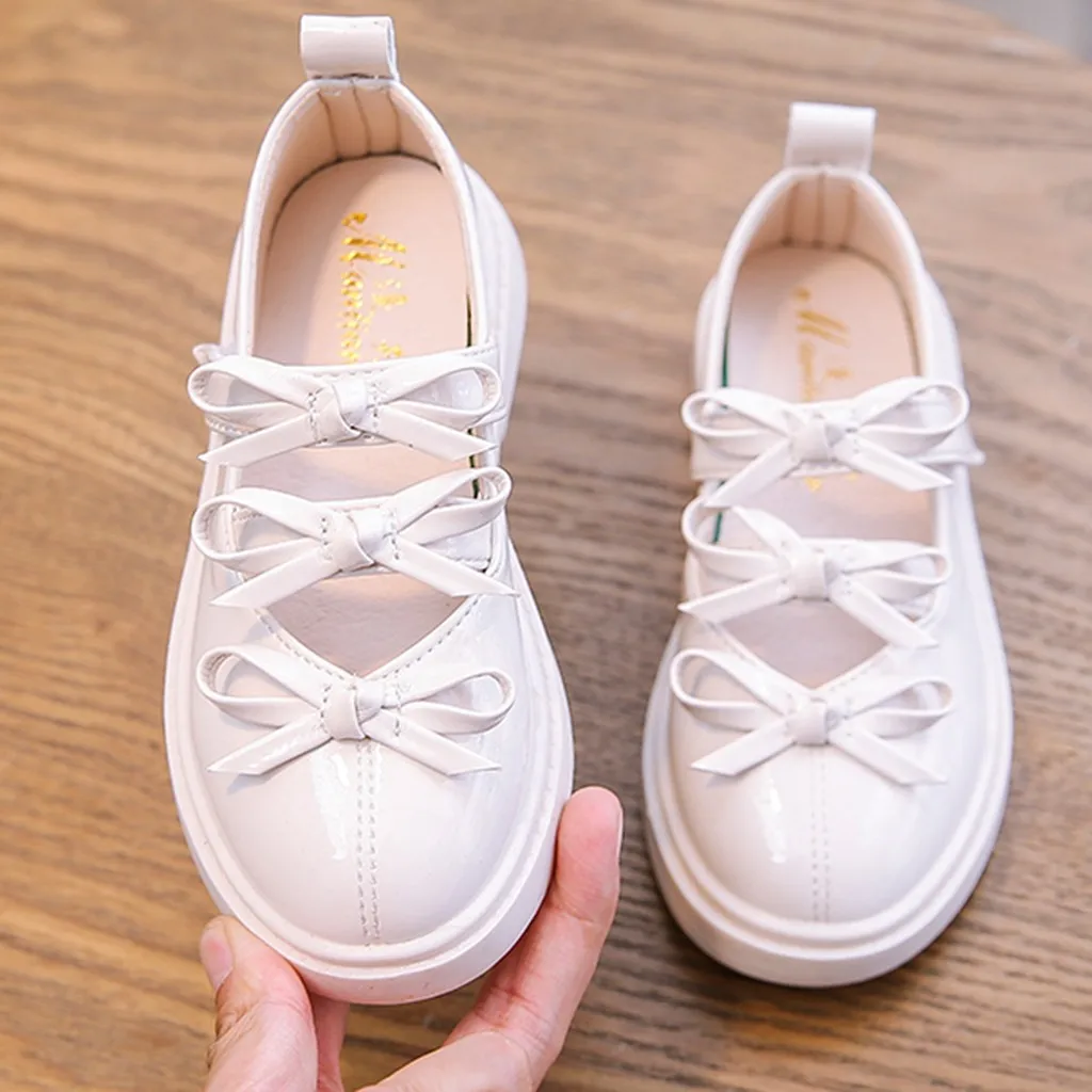 Модная детская обувь Детская танцевальная для девочек с бантом Милая
