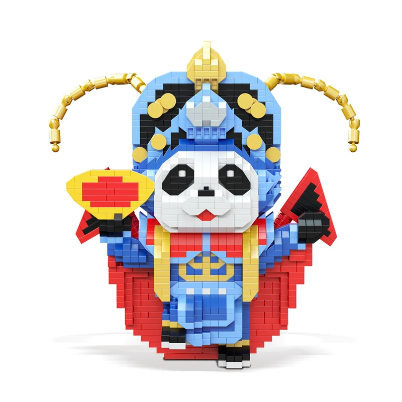 

Opera Panda Micro Building Blocks Chinese Style Assembled 3D Model Diamond Bricks Figures Toys For Kids Birthday Gift