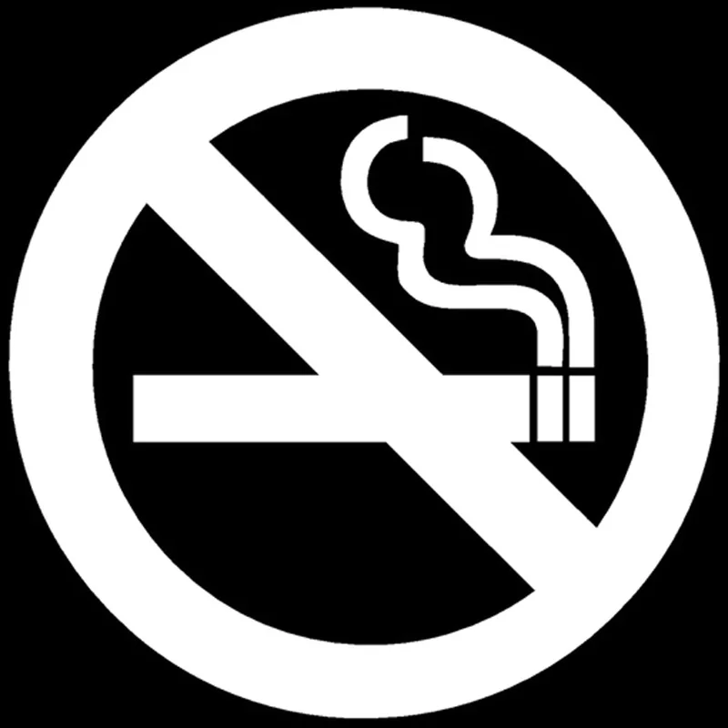 

Car Sticker Fashion PVC Car Sticker No Smoking Circular Sign 13cm*13cm