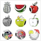 Браслет женский из серебра 925 пробы с бусинами и шармами сделай сам