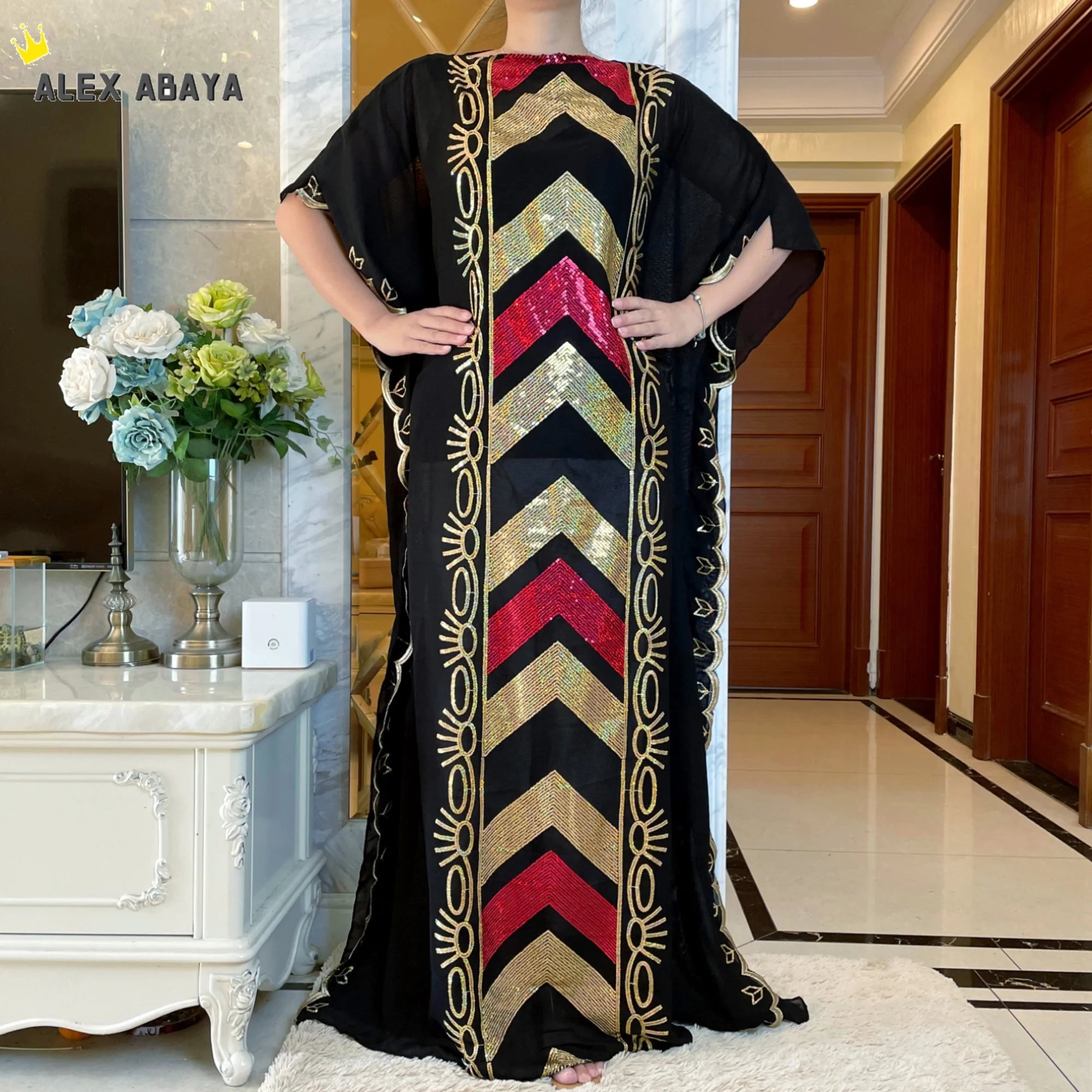 Новое арабское платье Дубай абайя мусульманское для женщин Бангладеш черные