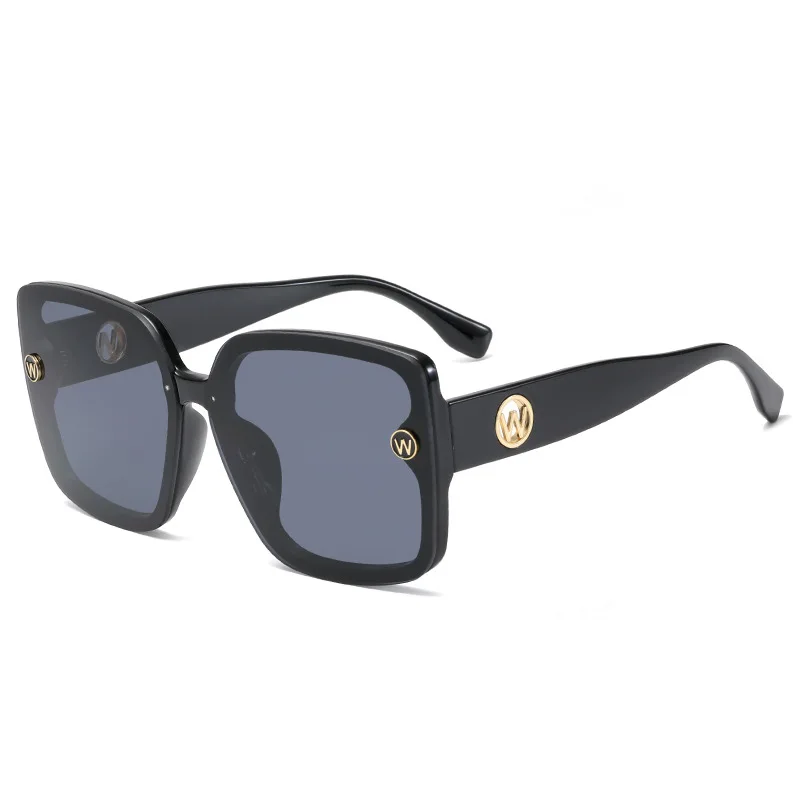 

2021 Fashion Oversized Women Sunglasses Brand Designer Retro Female Big Frame Gradient Sun Glasses Oculos Gafas De Sol Mujer