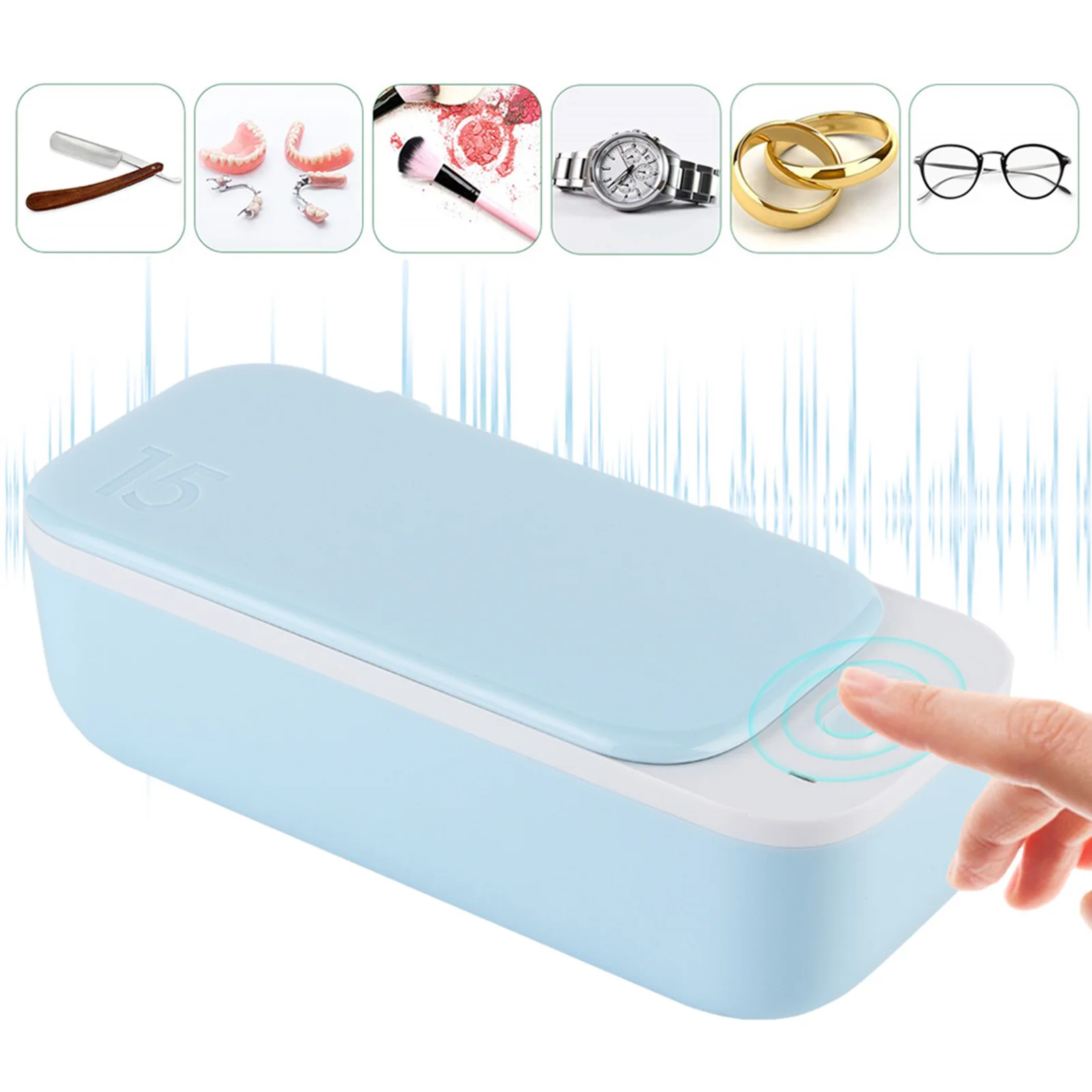 

Ультразвуковая Очистительная Машина MK183 46kHzUltrasonic 450 мл для очистки ювелирных изделий очков часов 90 с автоматической настройкой времени стер...