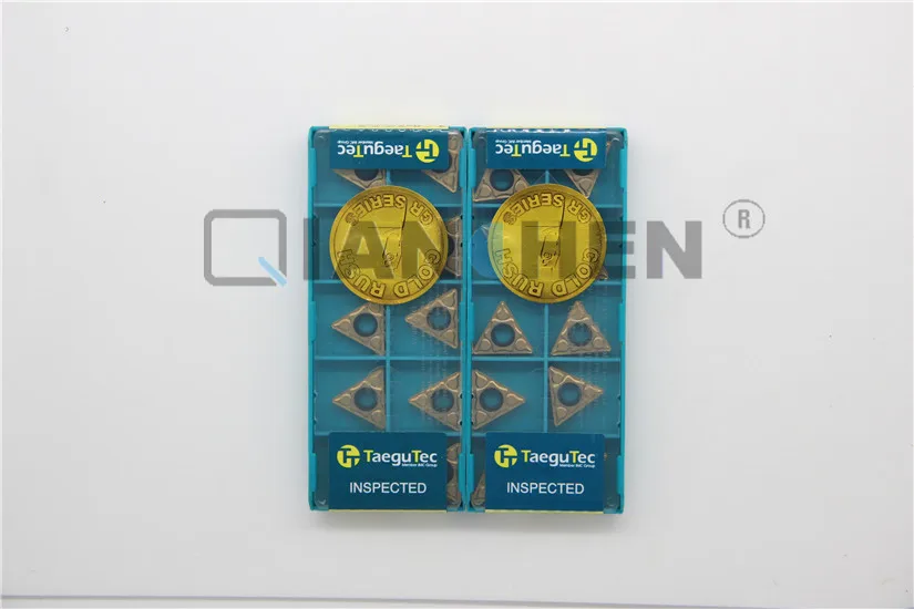 TaeguTec 10 шт./лот токарные инструменты Φ TT9080 TCMT16T308 PC карбидная вставка торцевая