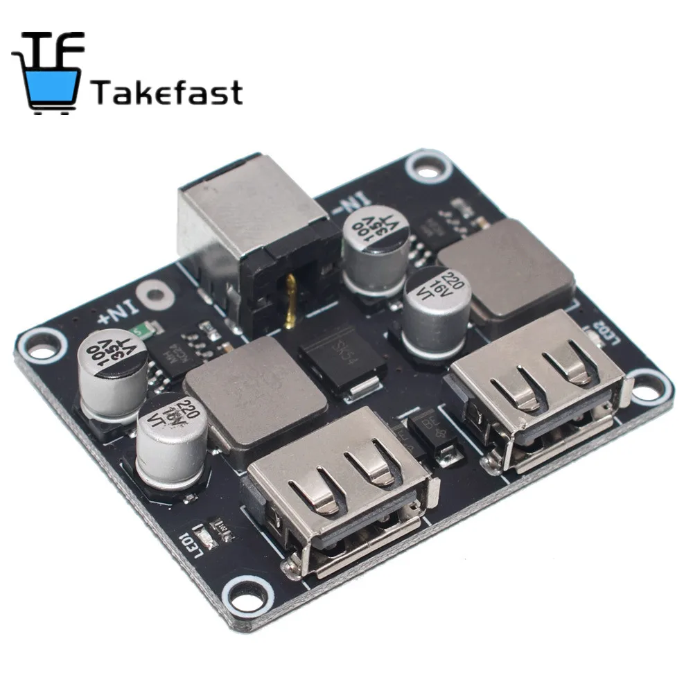 USB QC3.0 QC2.0 DC-DC понижающий преобразователь зарядный модуль 6-32 в 9 12 В 24 для быстрой