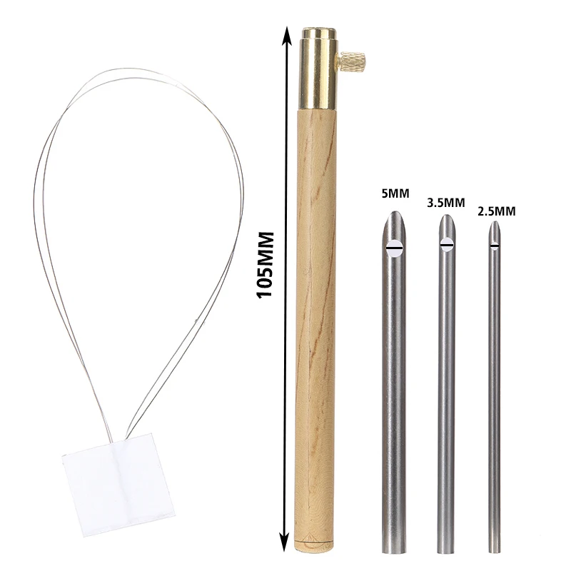 Деревянная ручка стежок иглы Магия Алмазная вышивка удар ручки Нитевдеватель DIY
