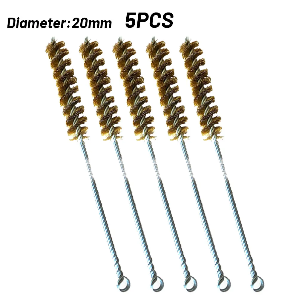 

5pcs10-30mm Нержавеющая сталь цилиндр проволочная трубка щетка для чистки трубки с резьбой для кормления ребенка бутылка всасывающая трубка Ст...