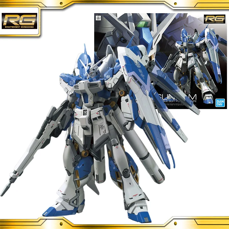 

Originele Gundam Rg 1/144 RX-93-V2 Hi-V Gundam Anime Action Figures Monteren Pvc Model Speelgoed