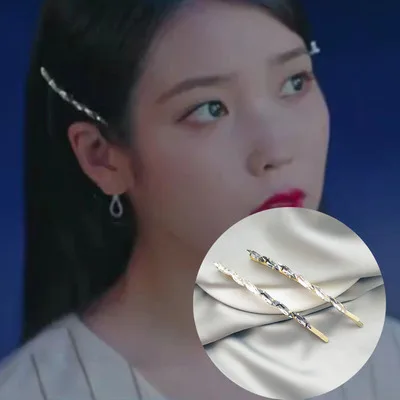 HZ Корейская Драма Мода Del Luna отель IU индивидуальный дизайн циркон кисточкой длинные висячие серьги для женщин Свадебные украшения - Окраска металла: 31